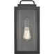 Gallatin 1 Light 15.7 inch Textured Black Outdoor Wall Sconce